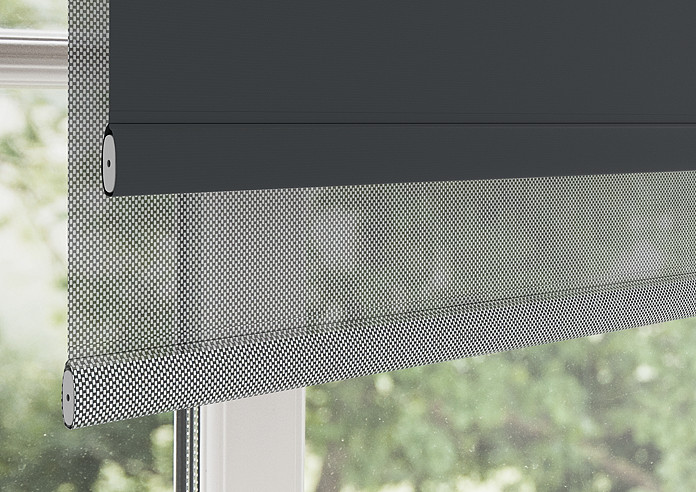 Rimini (Blackout), Black & Optima Alto - Double Roller Blind - Image 4